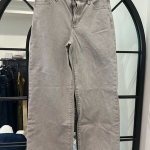 Express Women's Gray Straight Jeans